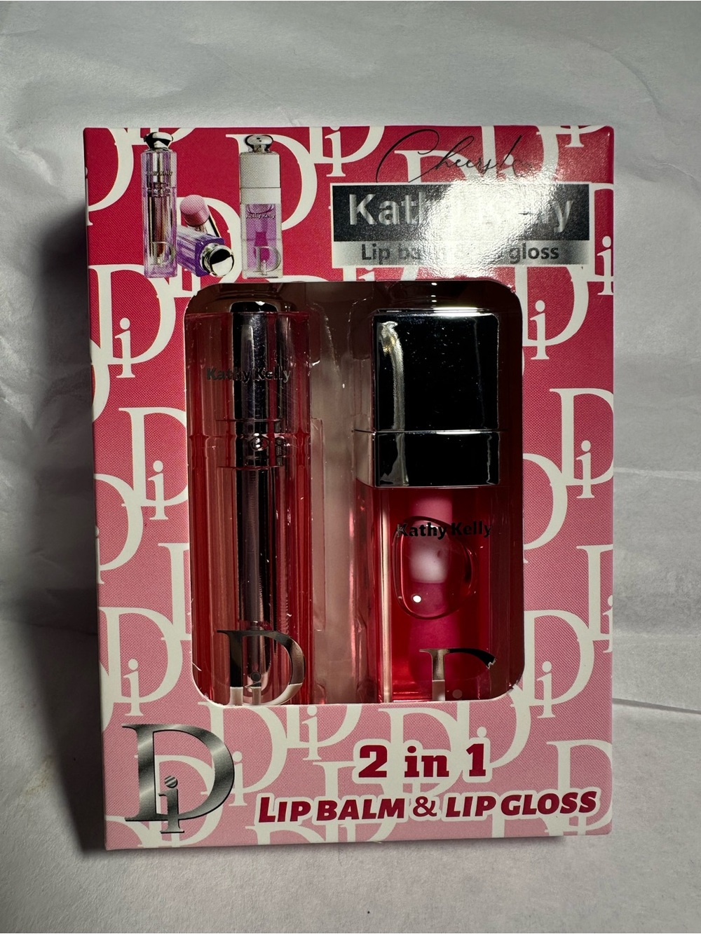 Kathy and Kelly 2-in-1 Red Lip Balm & Lip Gloss